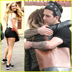 Mark Ballas Gets Hugs From Allison Holker Ahead Of 'DWTS' Practice with Willow Shields